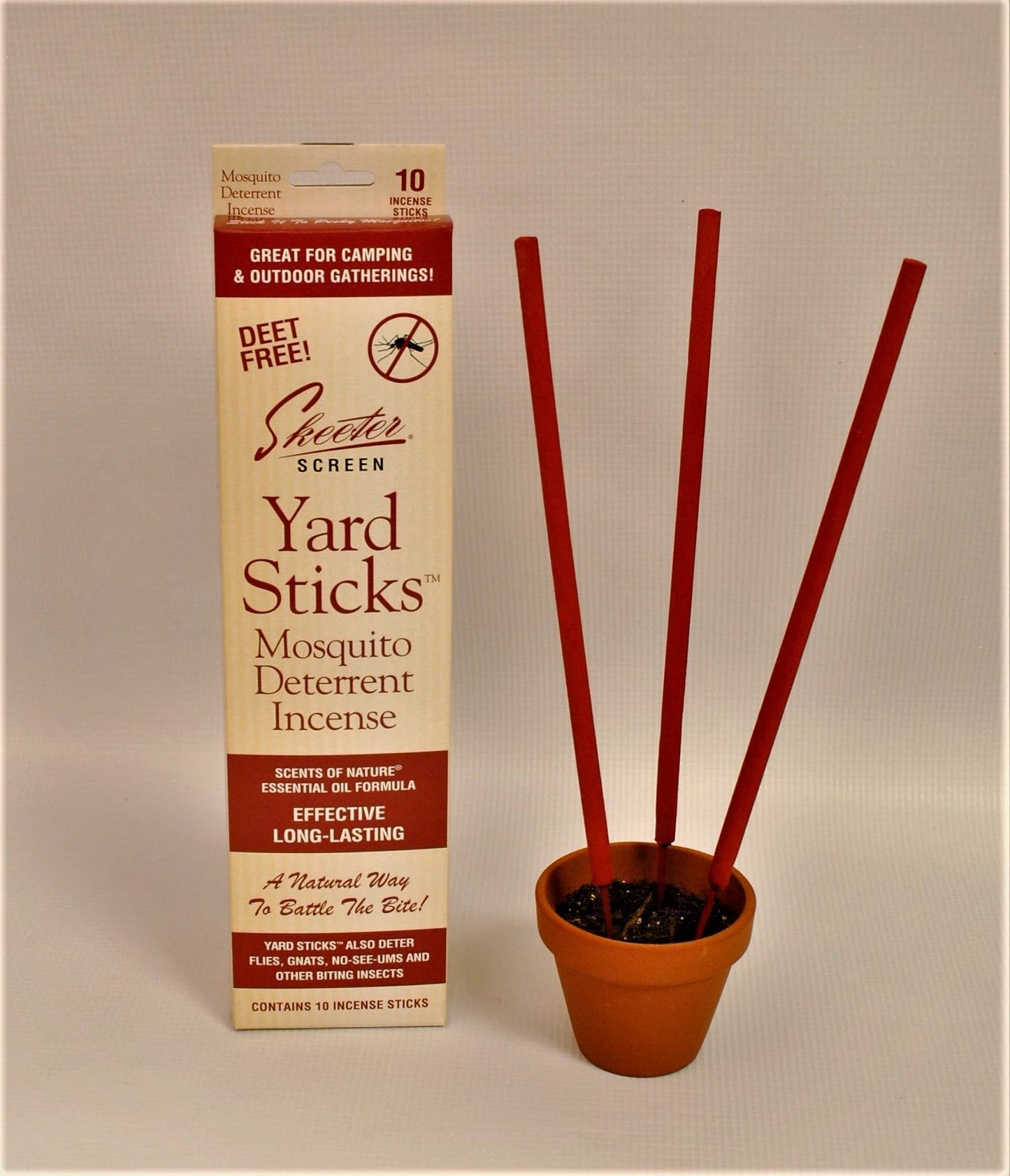 Skeeter Screen™ Travel Size Yard Sticks™ Mosquito Deterrent Incense
