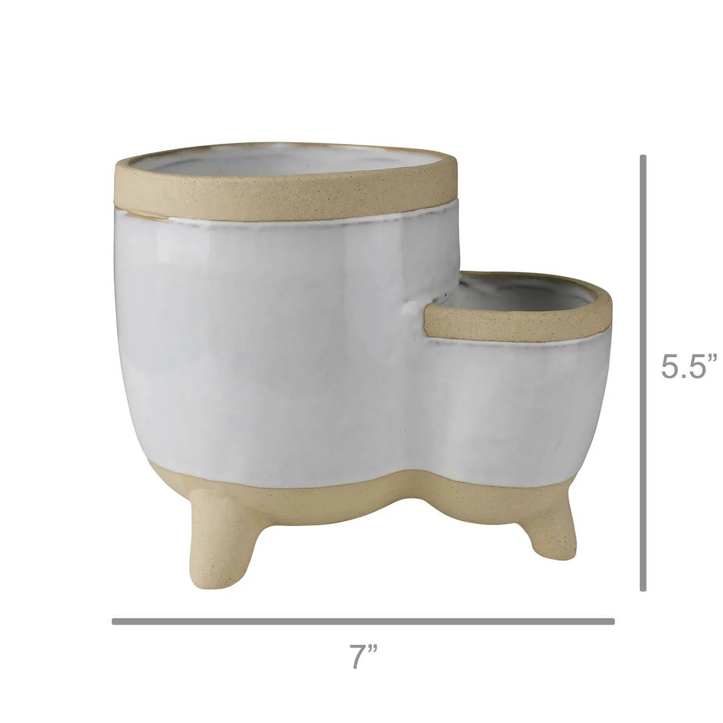 Double Pot , Ceramic