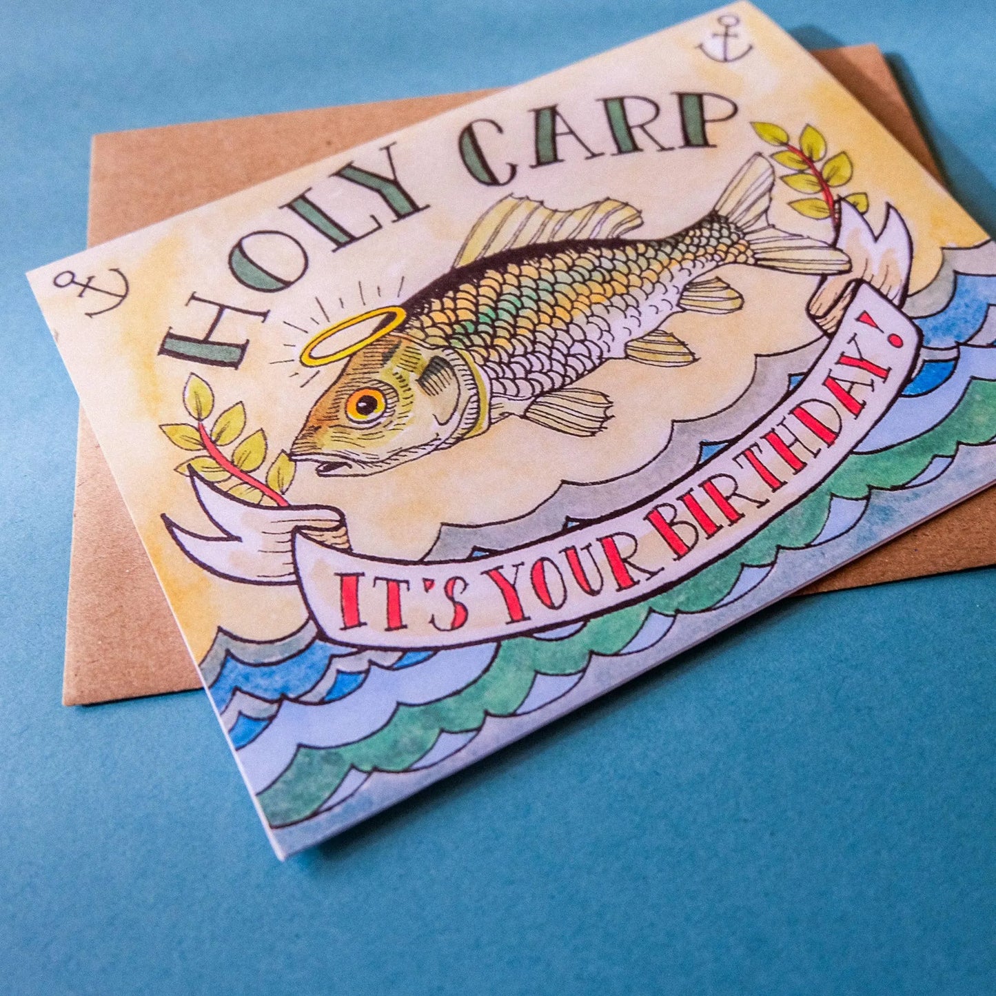 Holy Carp It's Your Birthday! Card