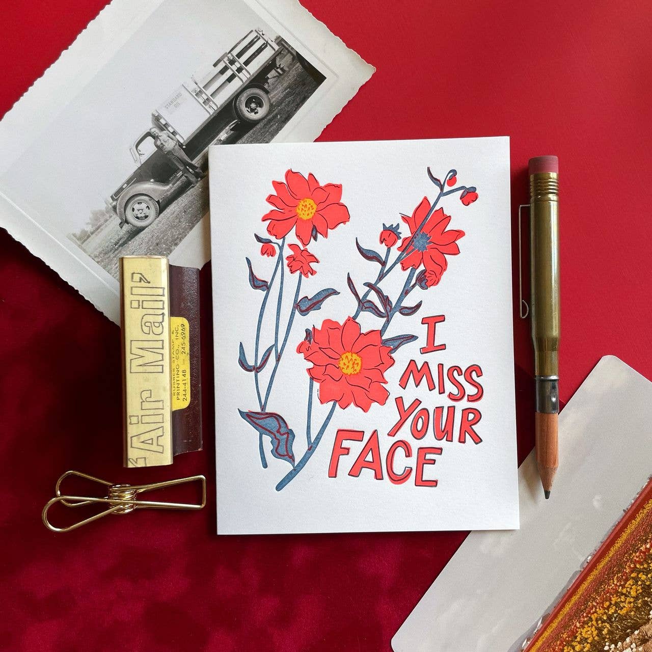 Miss Your Face Greeting Card