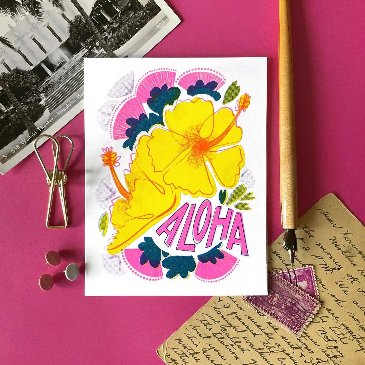 Aloha Hawaii Greeting Card