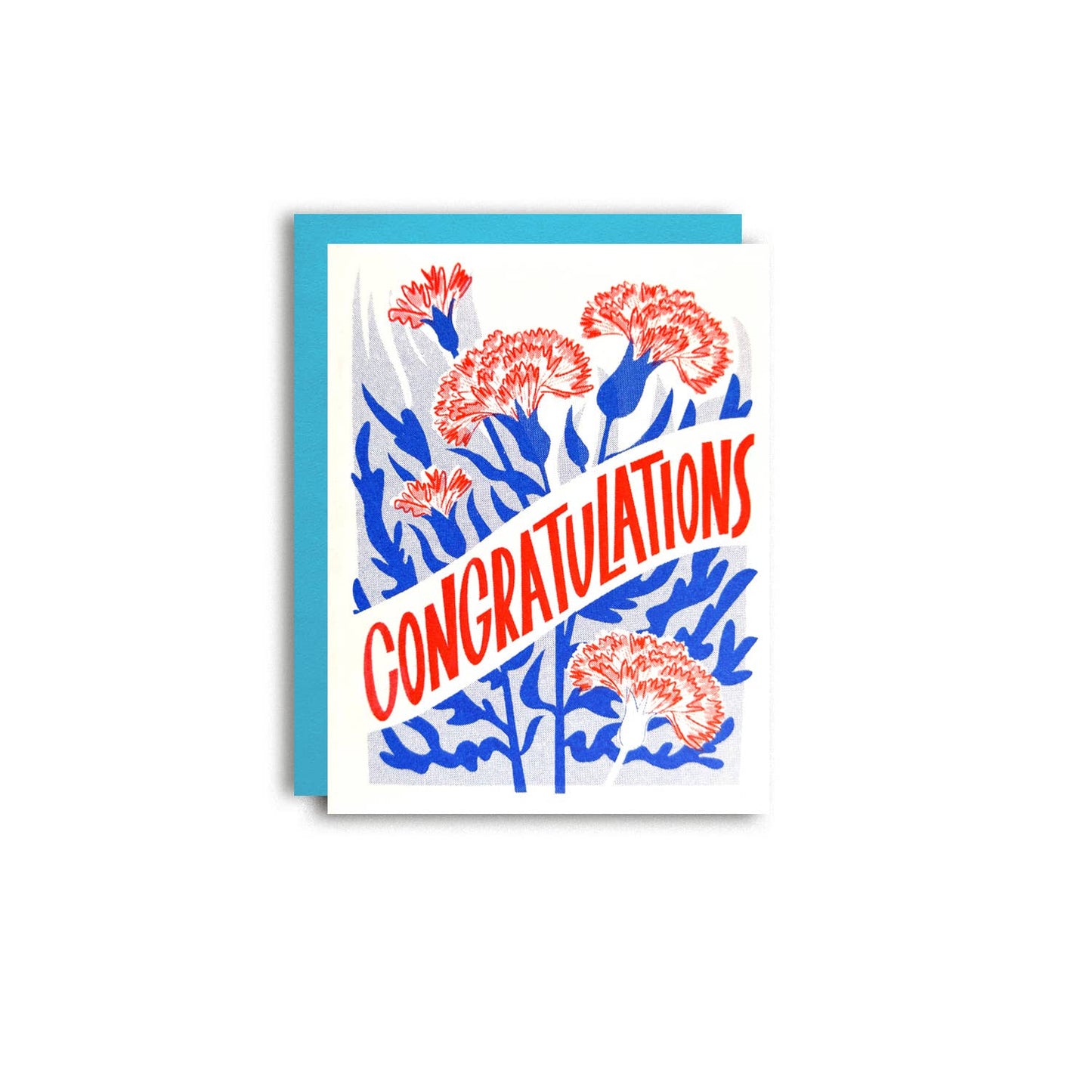 Congratulations Carnations Greeting Card