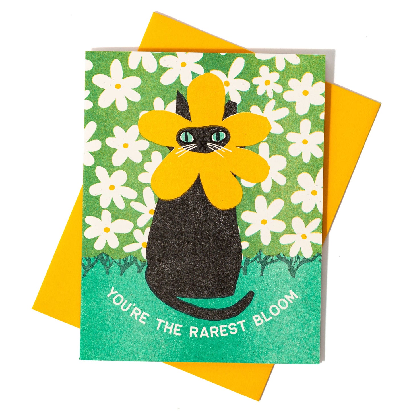 Rarest Cat Bloom Greeting Card