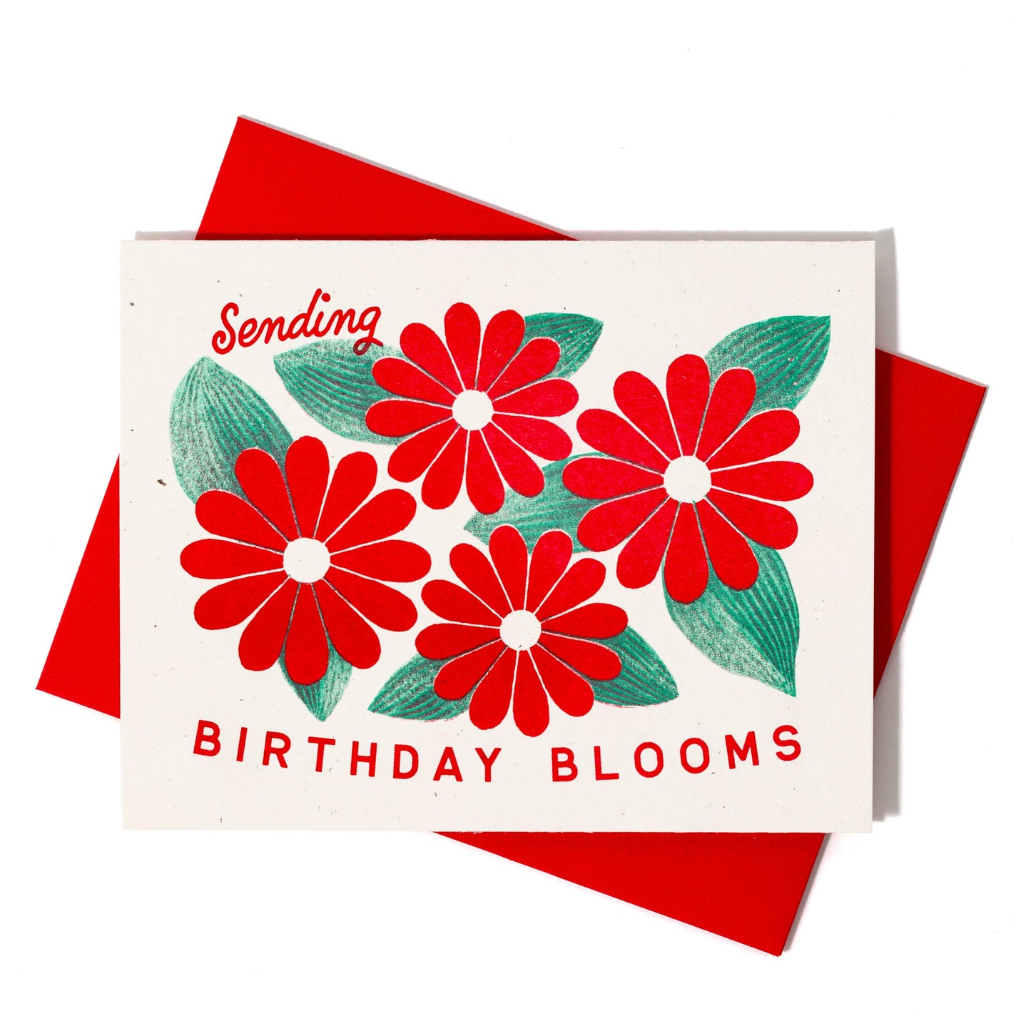 Sending Birthday Blooms Greeting Card