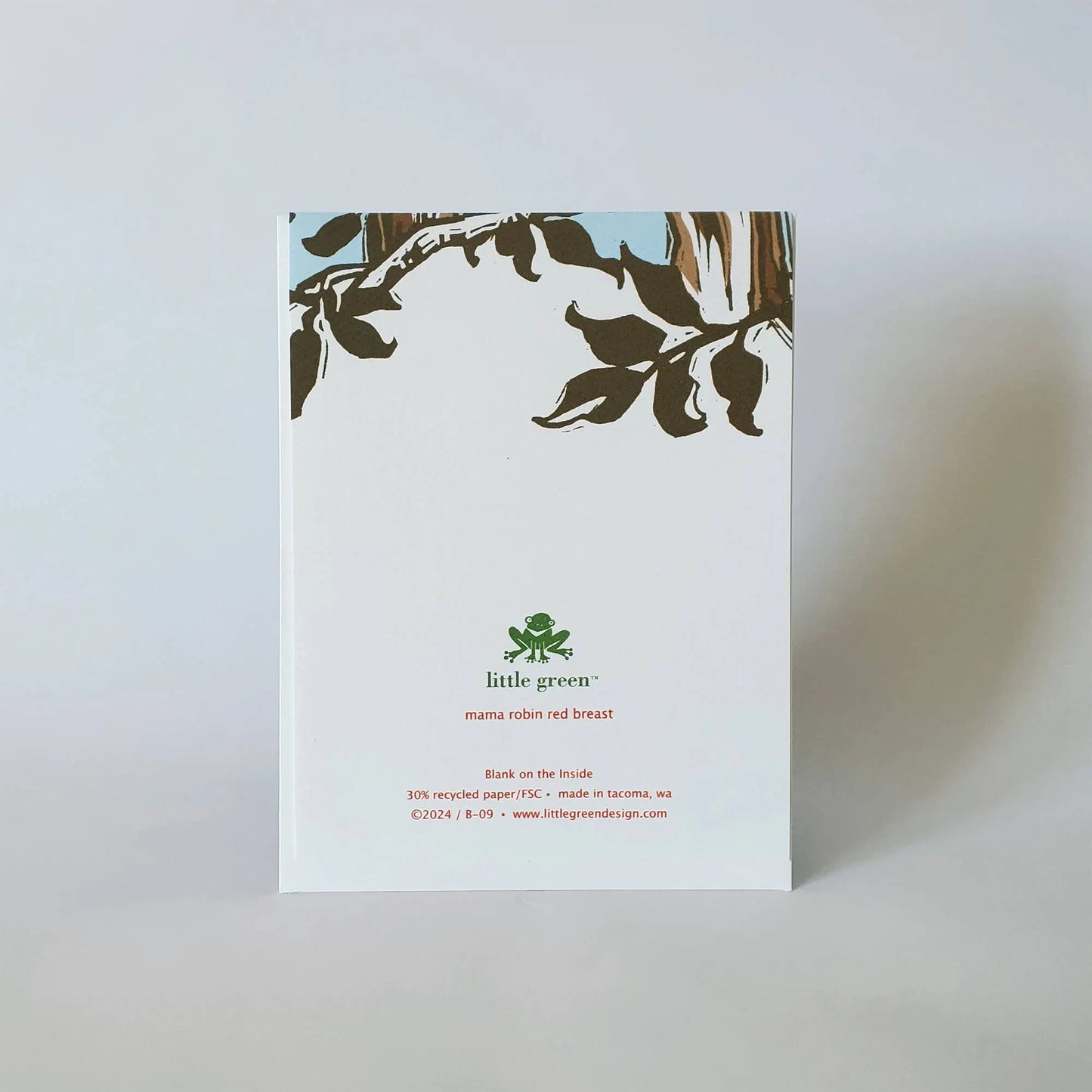 Mama Robin Red Breast Mother's Day Greeting Card