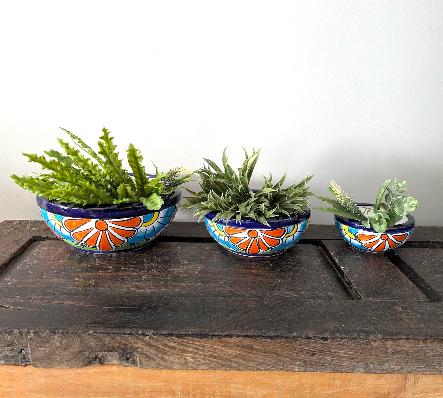 Mexican Talavera Half-Bule Planter