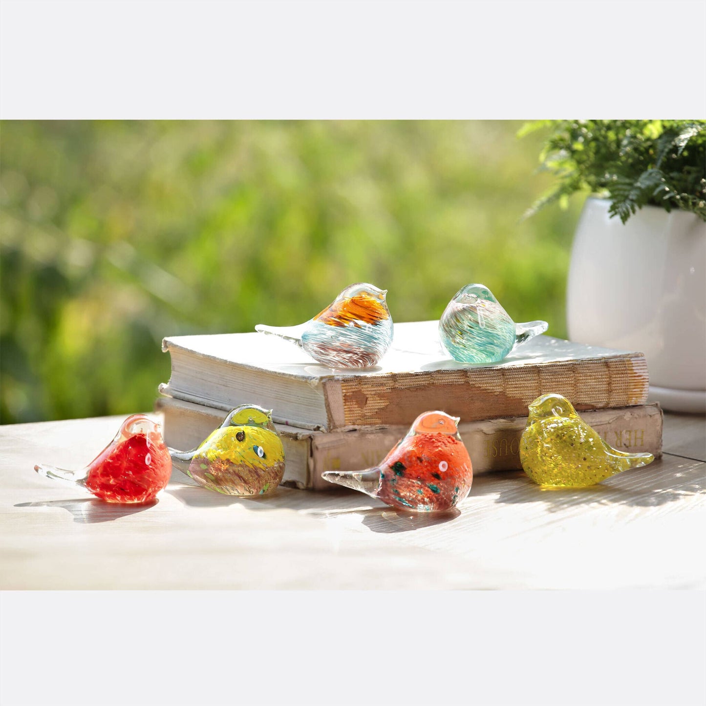 Mini Blown Glass Bird