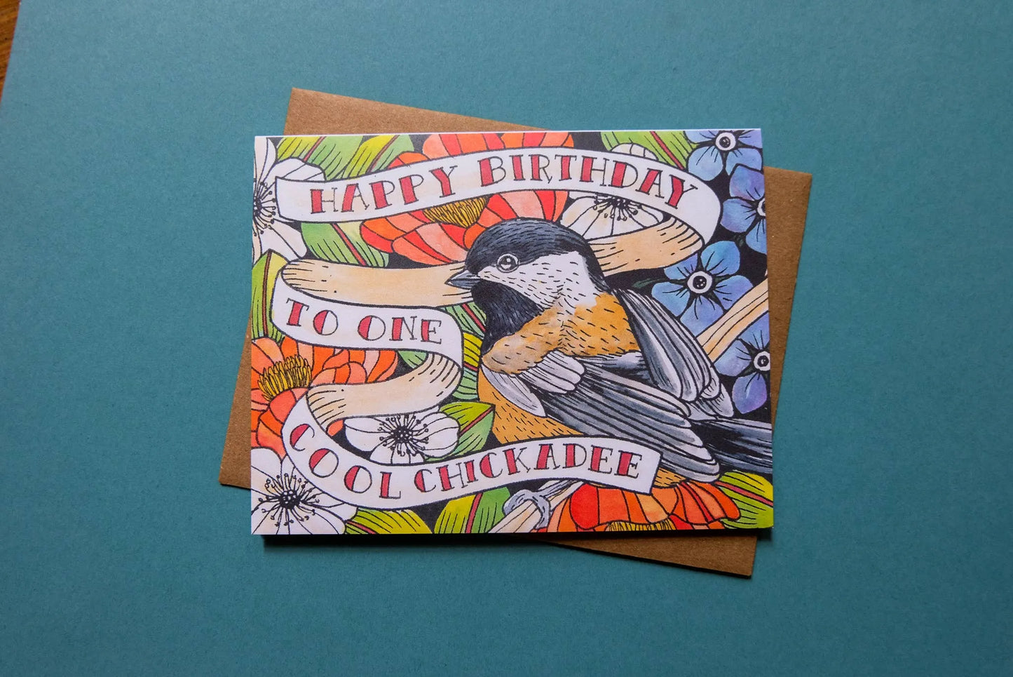 Happy Birthday To One Cool Chickadee Card