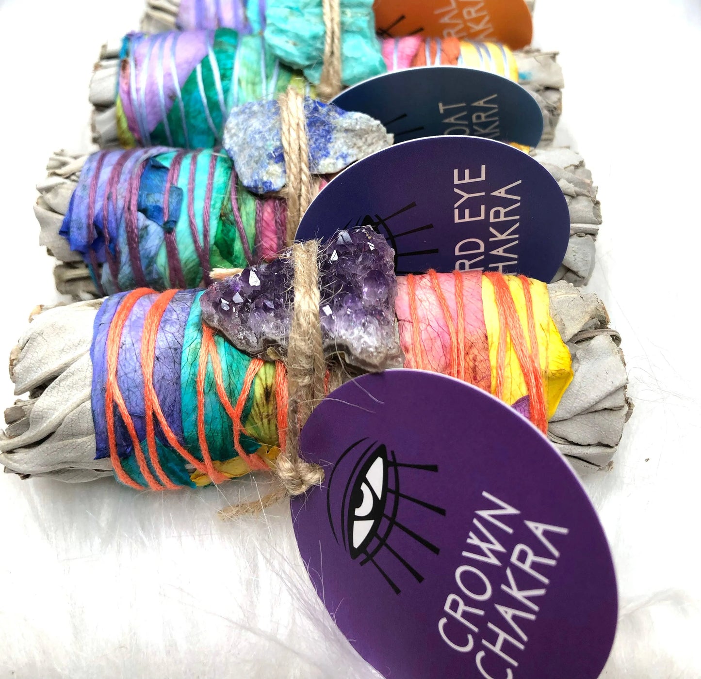 '7 CHAKRAS' Ritual Sage Wands