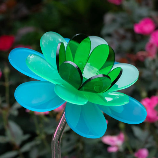 Handmade gift flower stake - Ocean Lotus