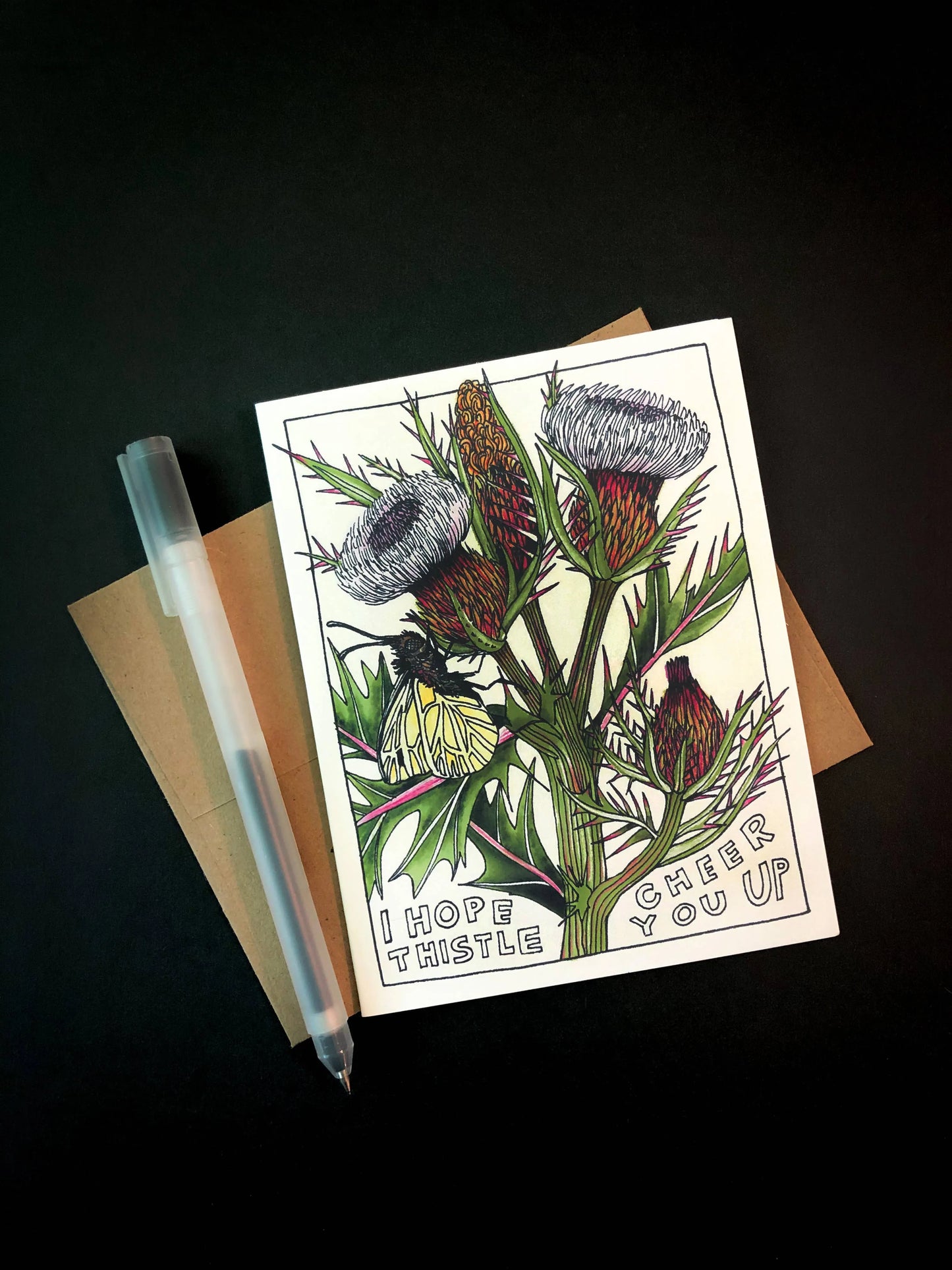 I Hope Thistle Cheer You Up Card