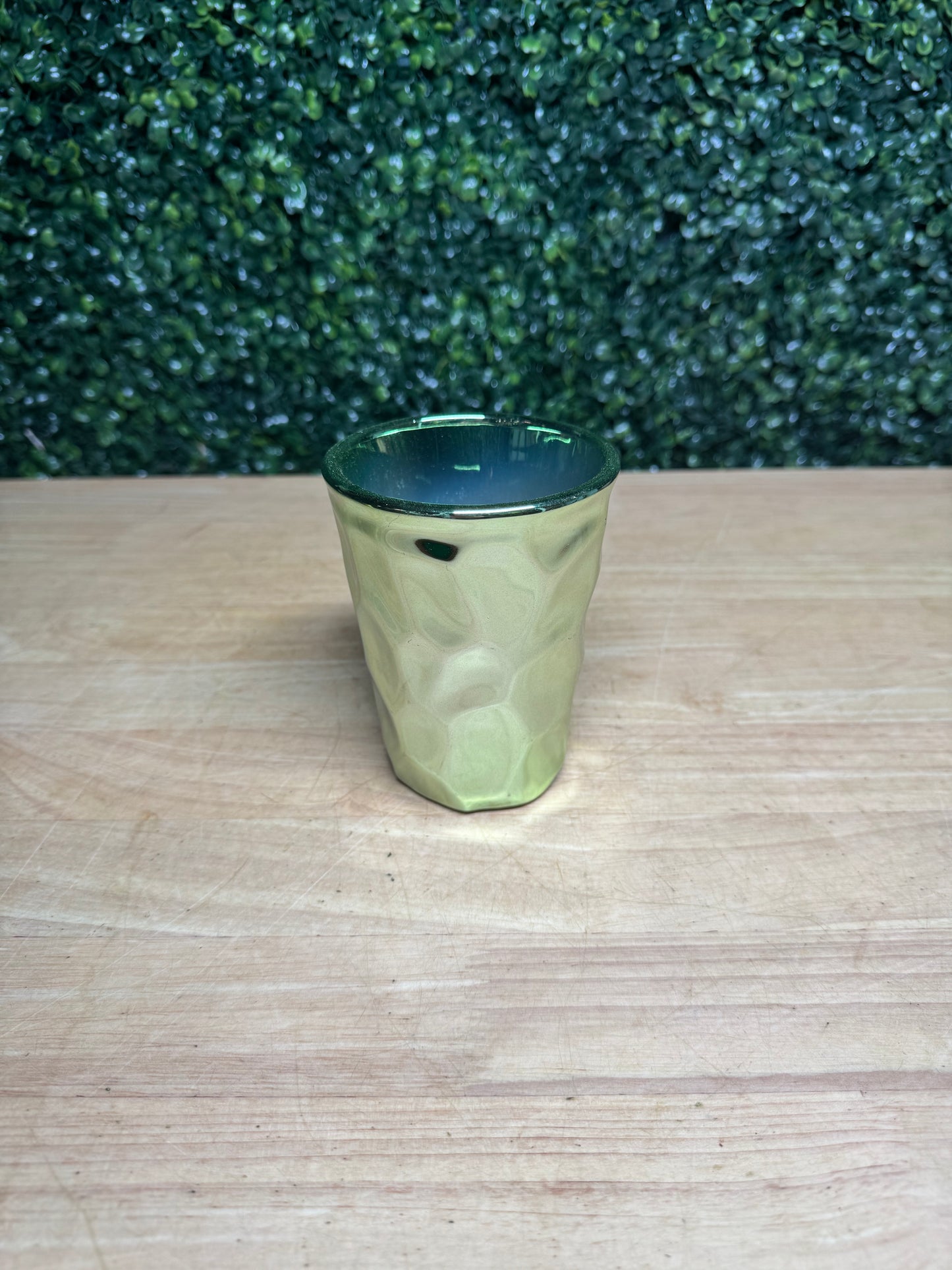 4” Metallic Ceramic Pot