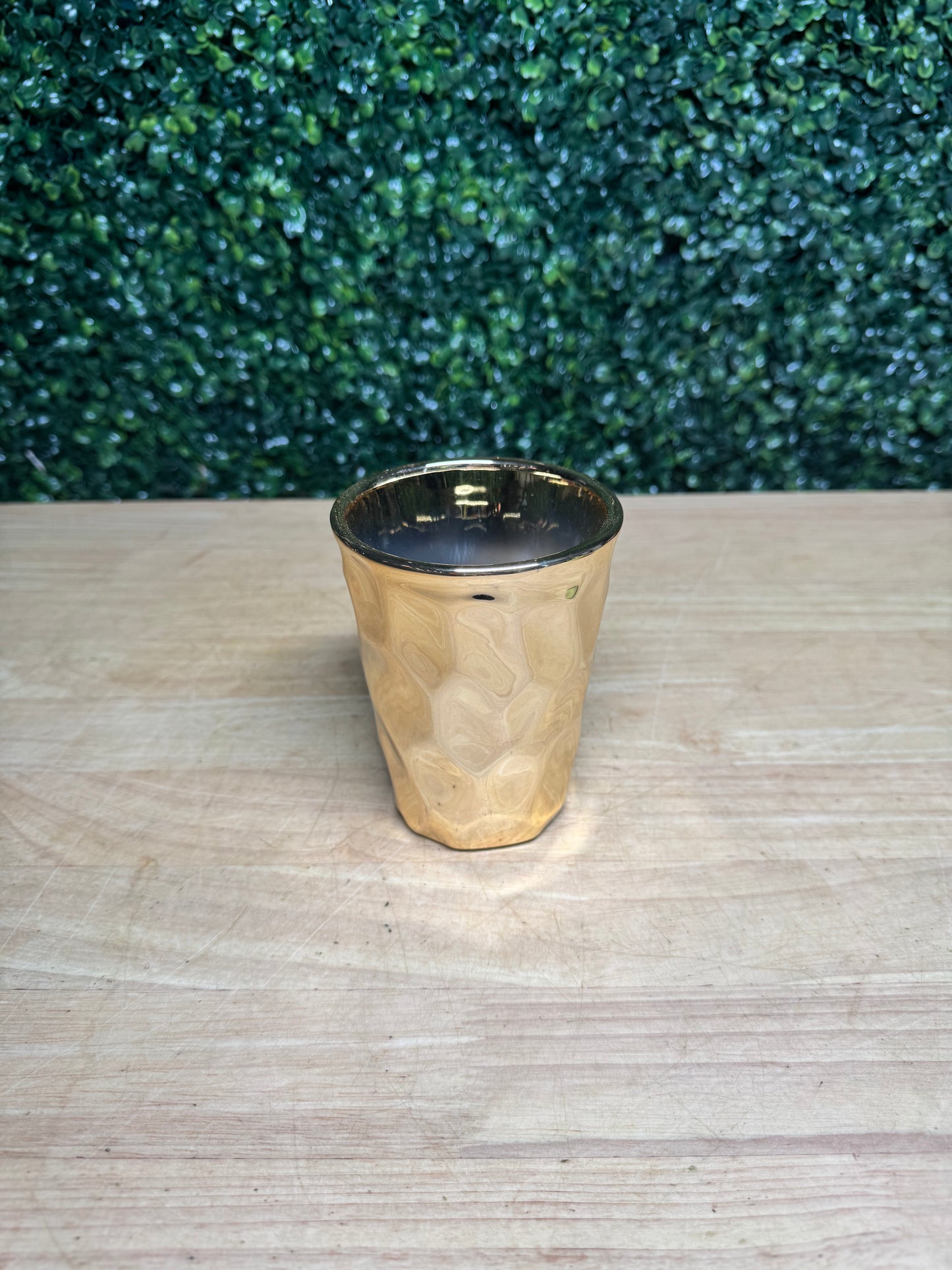 4” Metallic Ceramic Pot