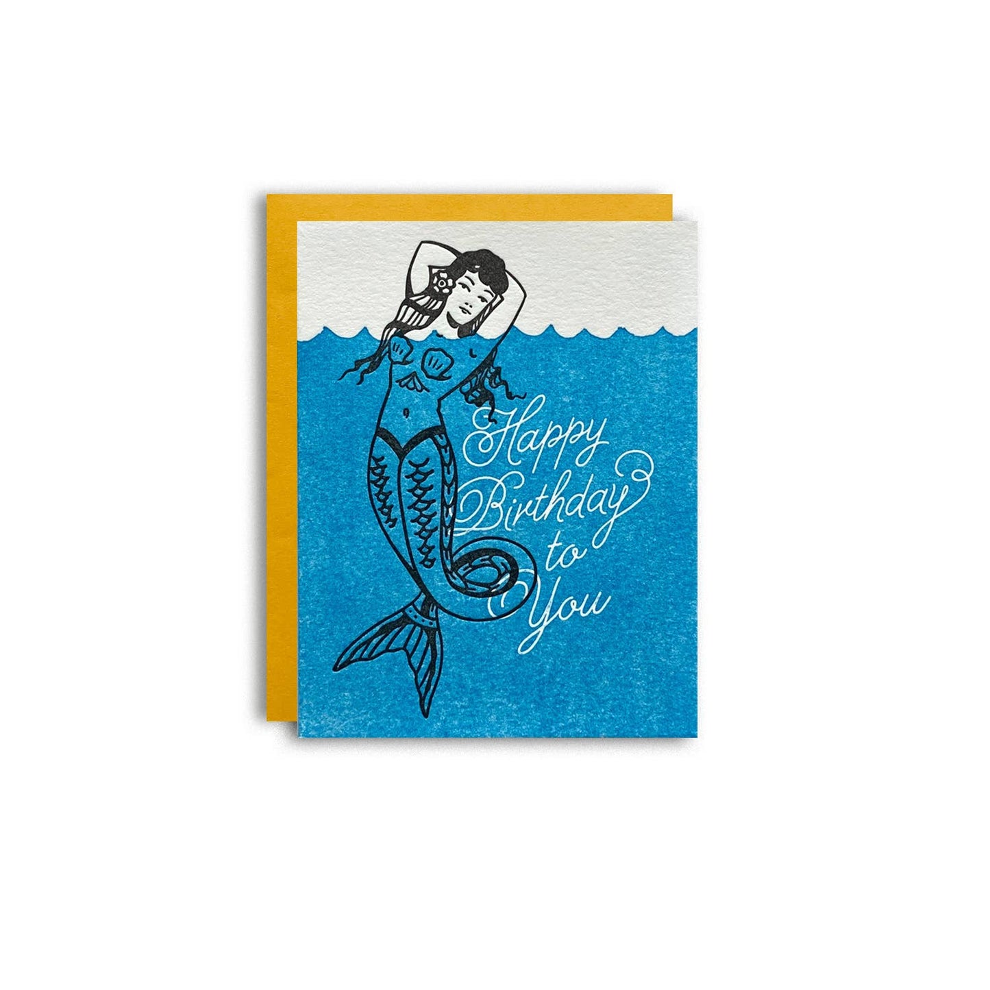 Birthday Mermaid Greeting Card