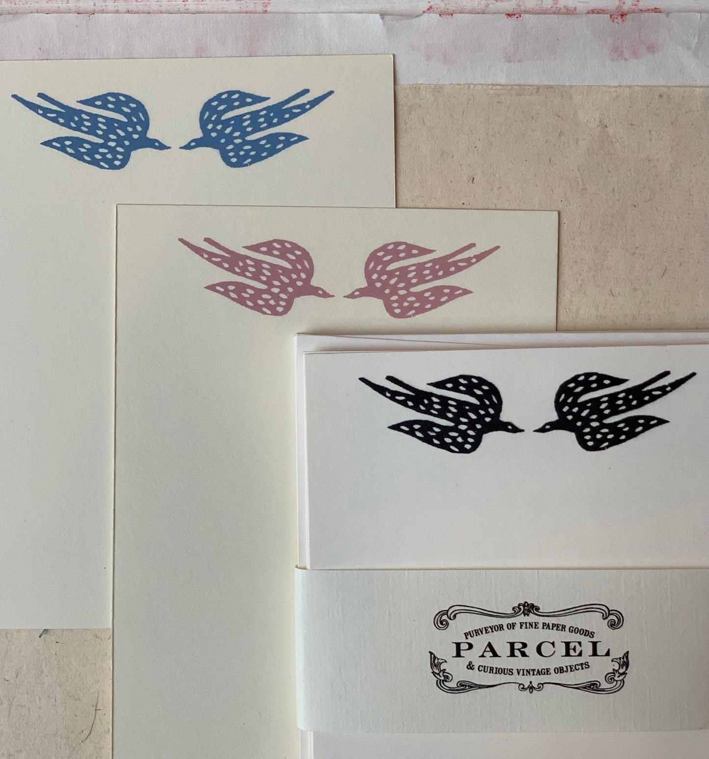 Papercut Speckled Birds Note Card Set