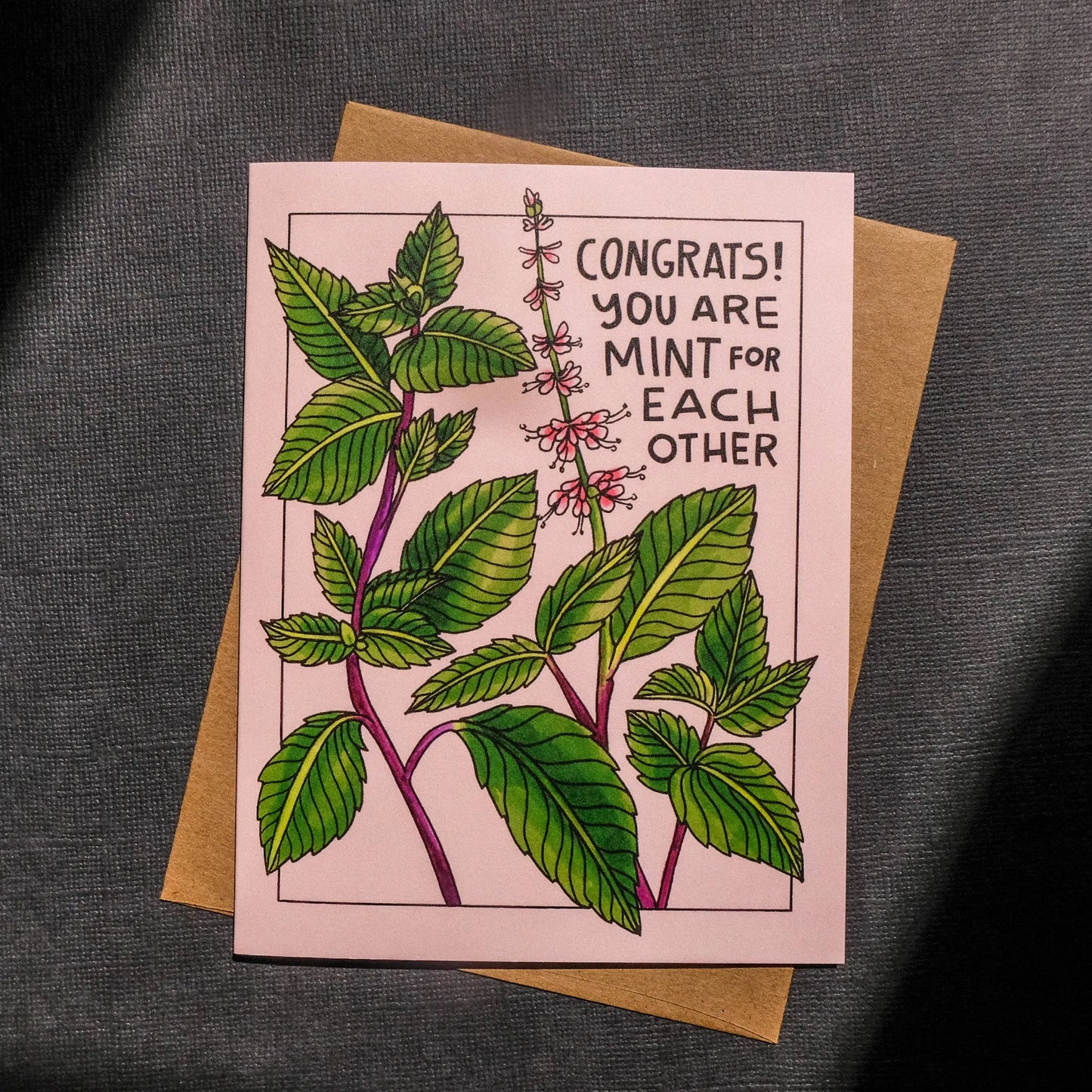 Congrats! You Are Mint For Each Other Card