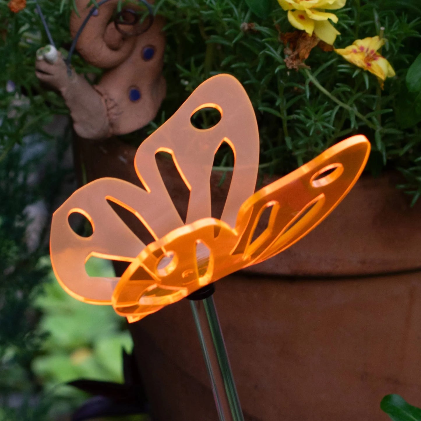 Fluorescent Butterfly stake - Butterfly garden