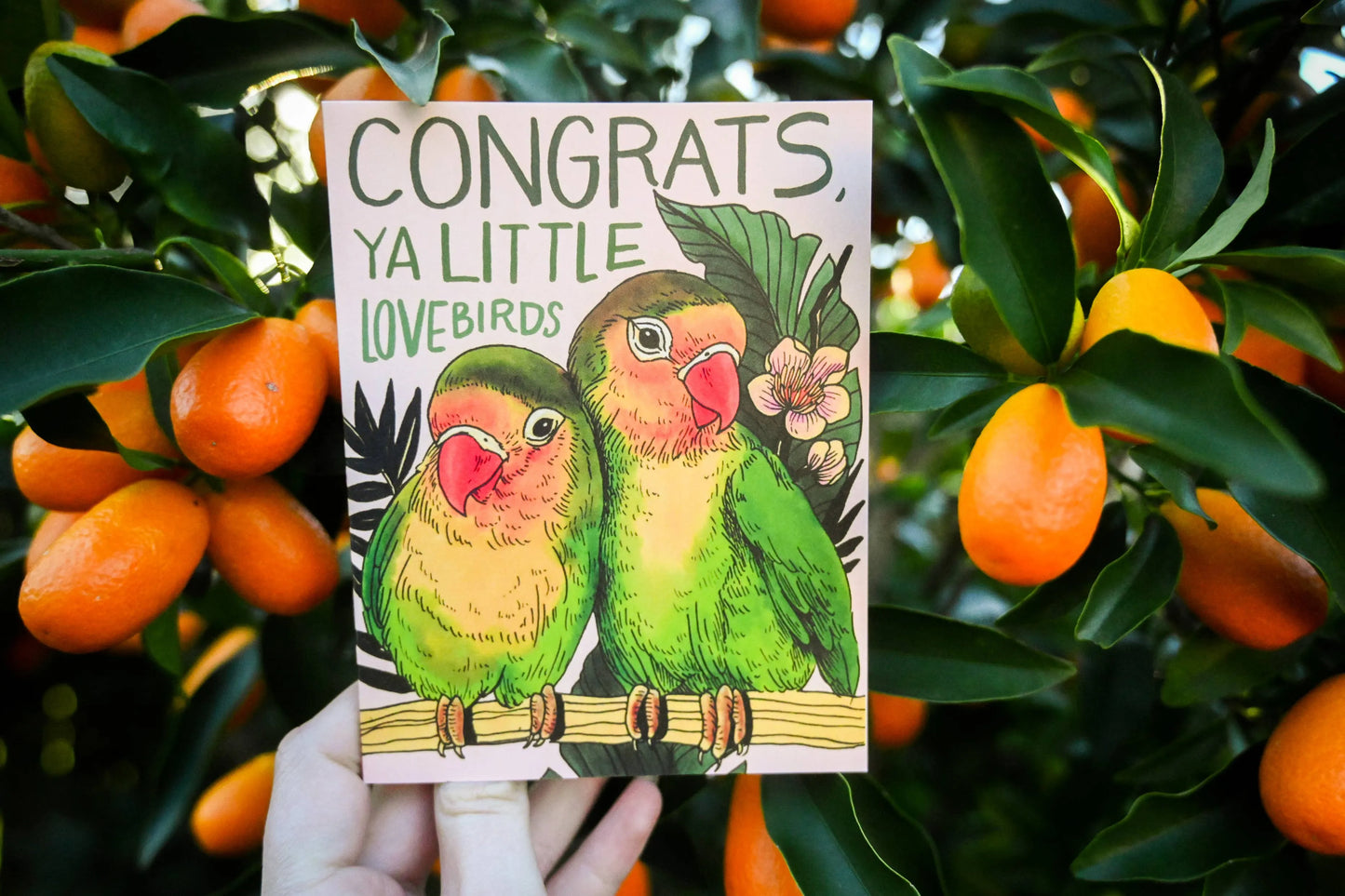 Congrats Ya Little Love Birds Card
