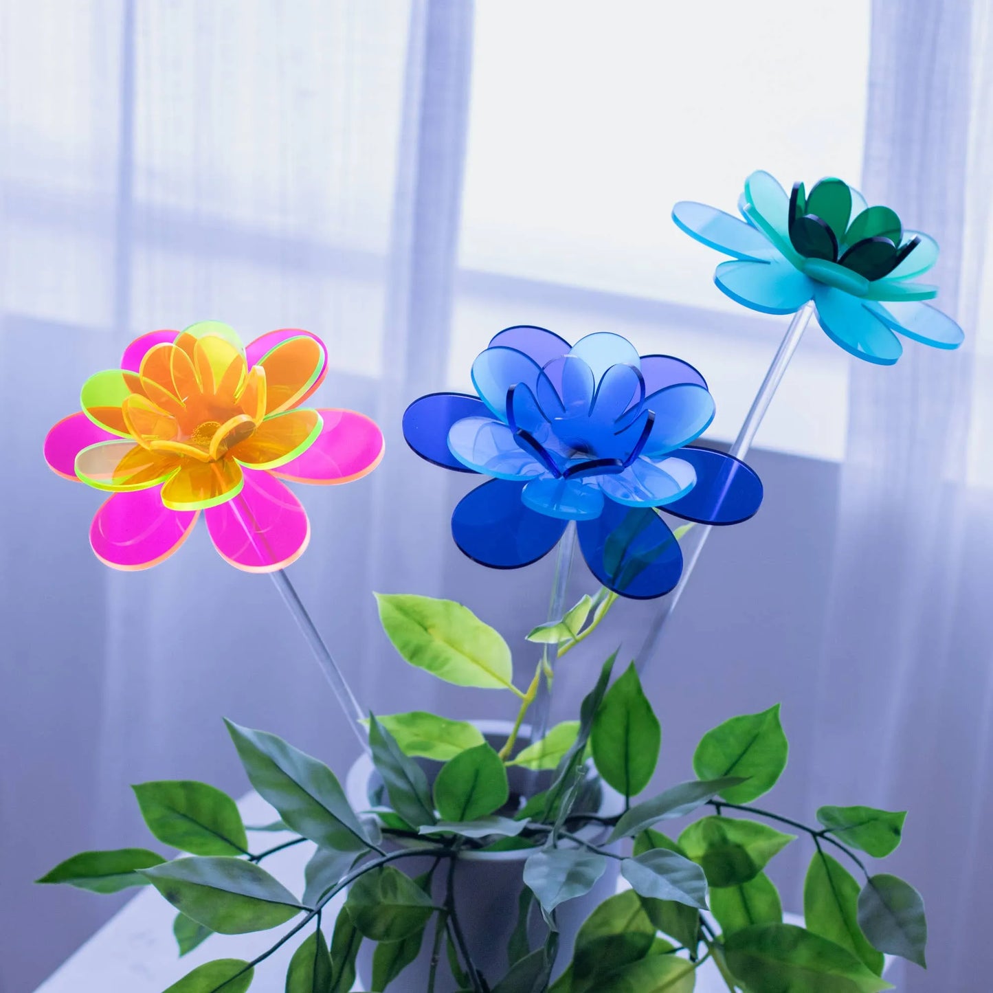 Handmade gift flower stake - Ocean Lotus
