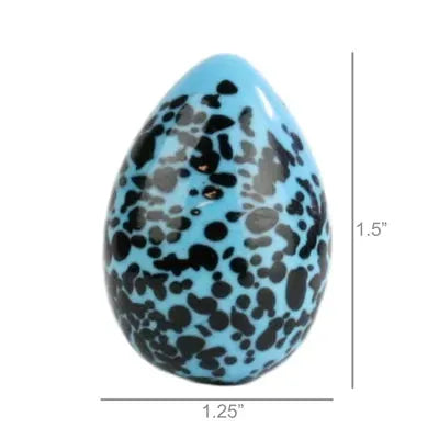 Glass Robyn's Egg - Blue Speck