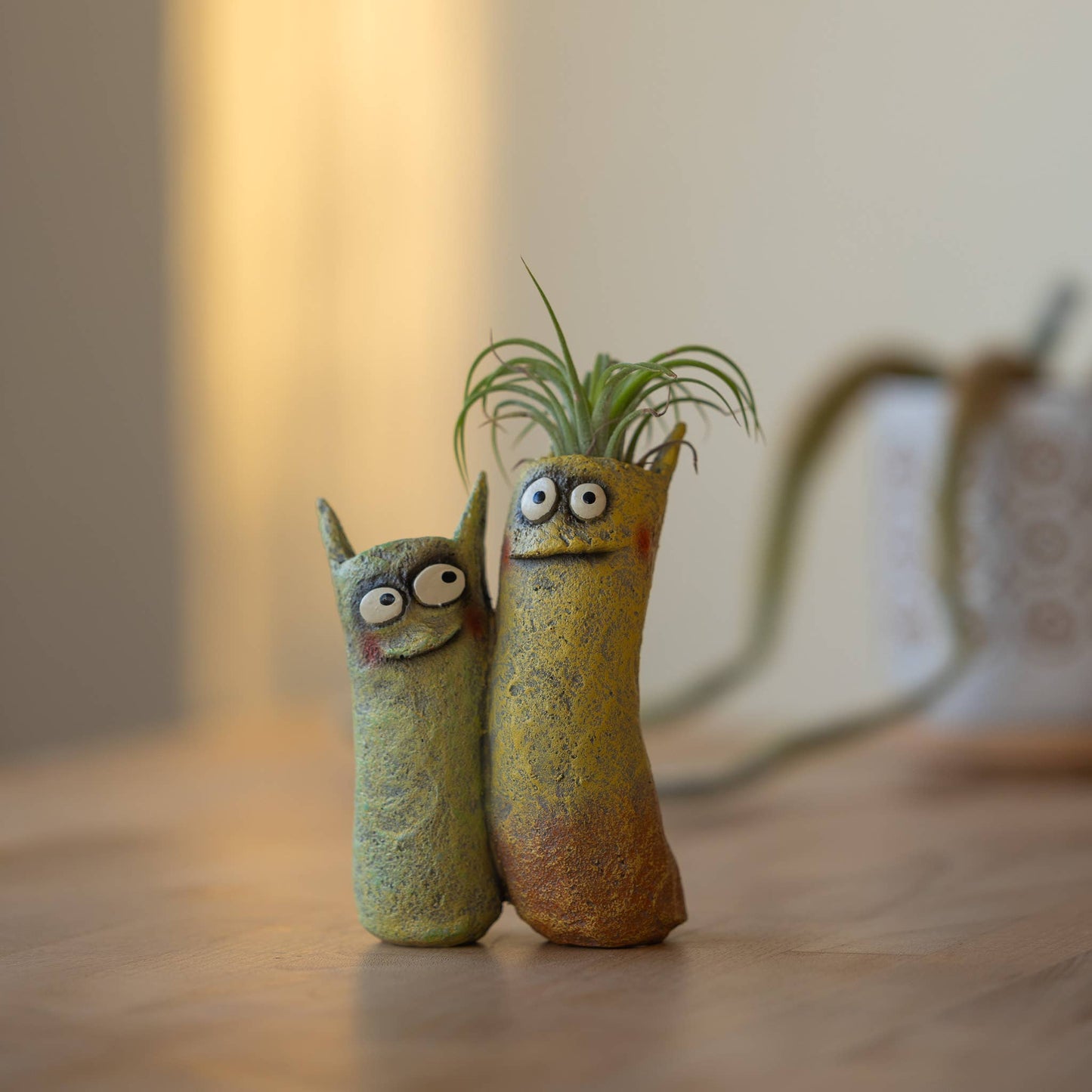 The Sisters Blobhouse Planter in Yellow/Green