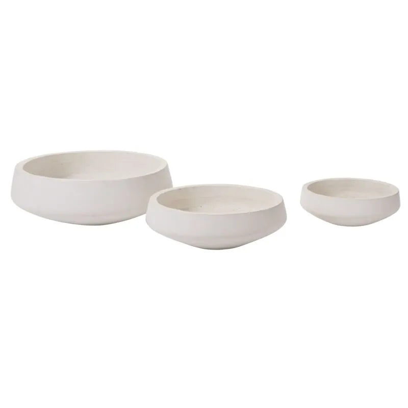 Newport White Low Bowl