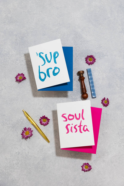 Soul Sista Letterpress Greeting Card