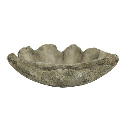 Cast Concrete Clam Shell Planter