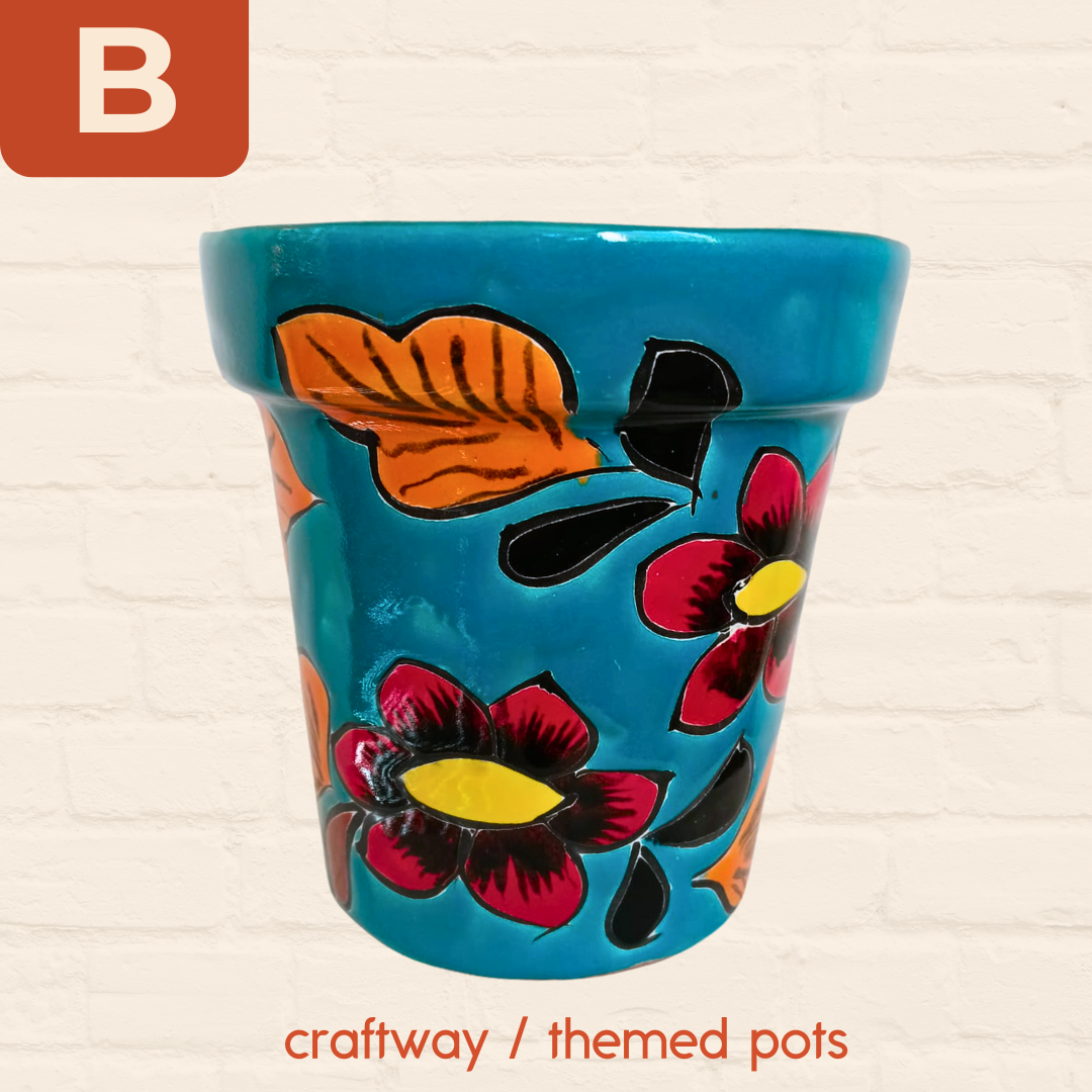 Mexican Talavera Classic Flower Pot