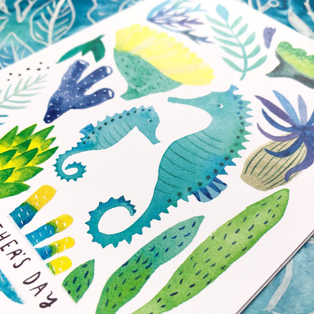 Seahorse Father's Day Greeting Card