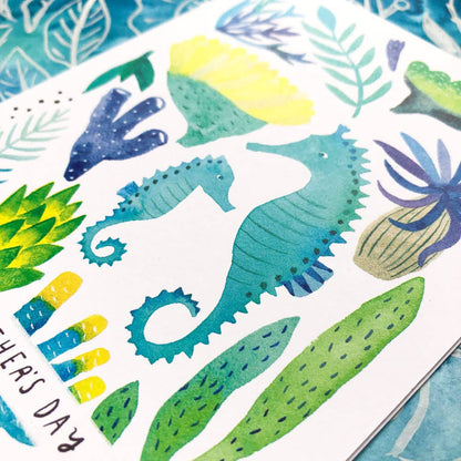 Seahorse Father's Day Greeting Card
