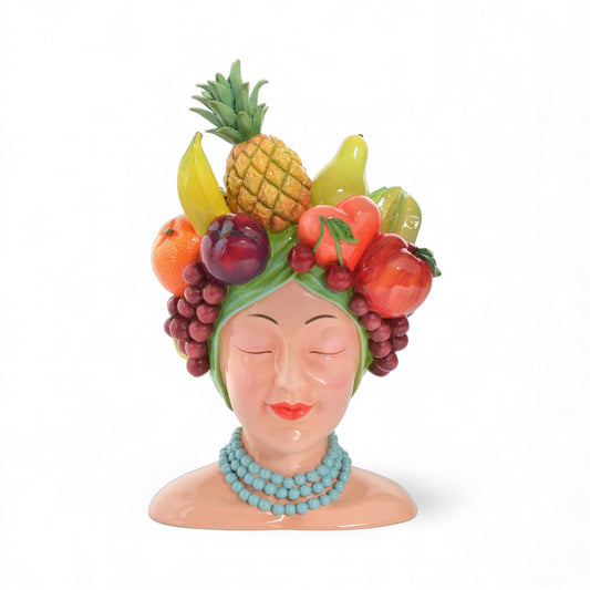 Fruit Lady Head Vase