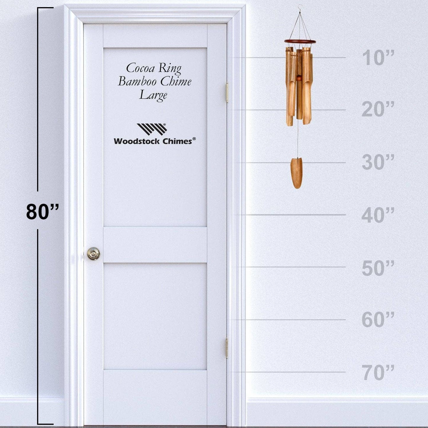 34 in. Woodstock Ring Bamboo Chime