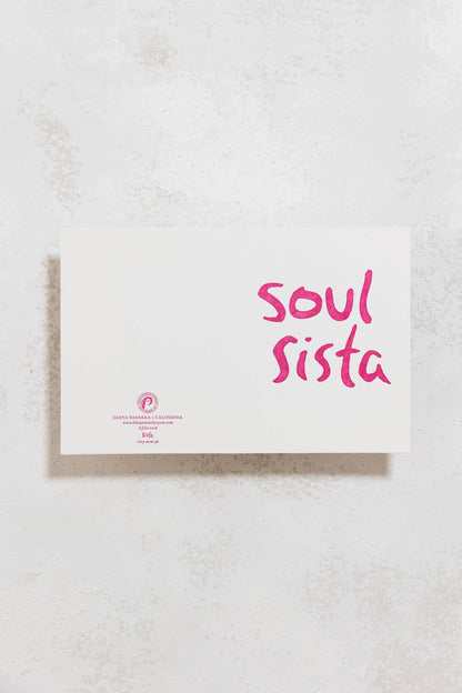 Soul Sista Letterpress Greeting Card