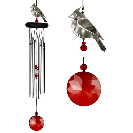 20 in. Woodstock Crystal Cardinal Chime