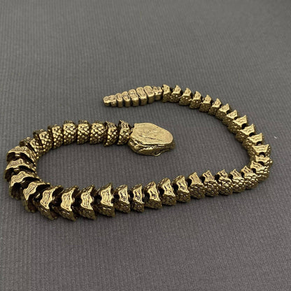 Movable Brass Rattlesnake Crafts Desktop Ornaments