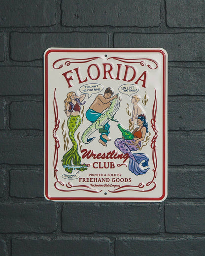 Florida Wrestling Club Aluminum Sign