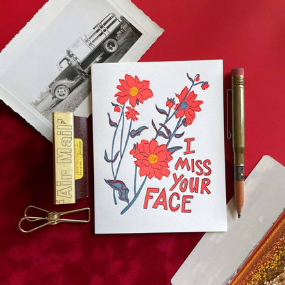 Miss Your Face Greeting Card