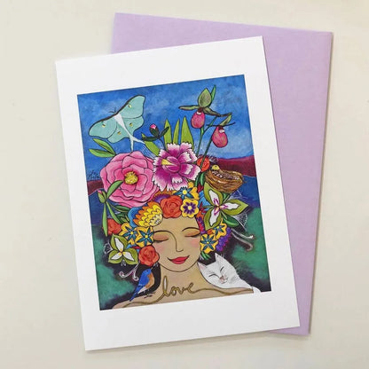 Abundance Goddess Card (Blank Inside)