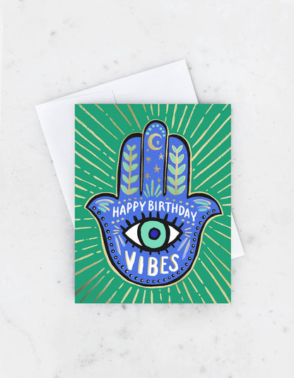 Hamsa Birthday Greeting Card