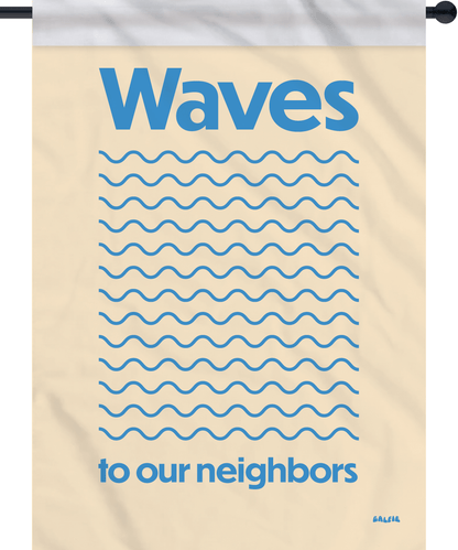 Neighbor Waves Flag
