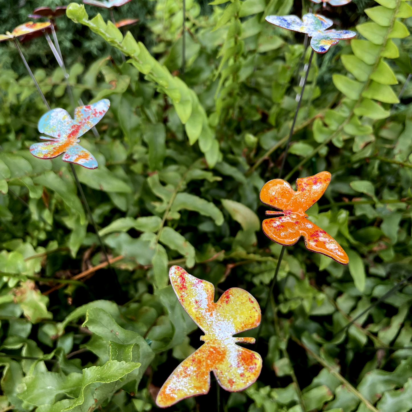 Copper Enamel Butterfly