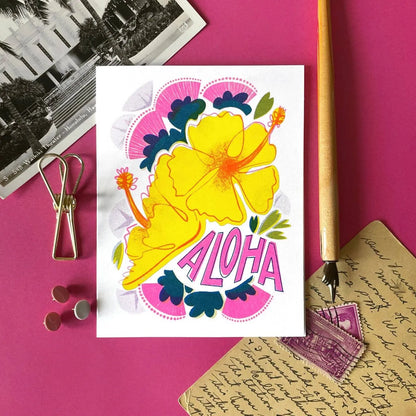 Aloha Hawaii Greeting Card
