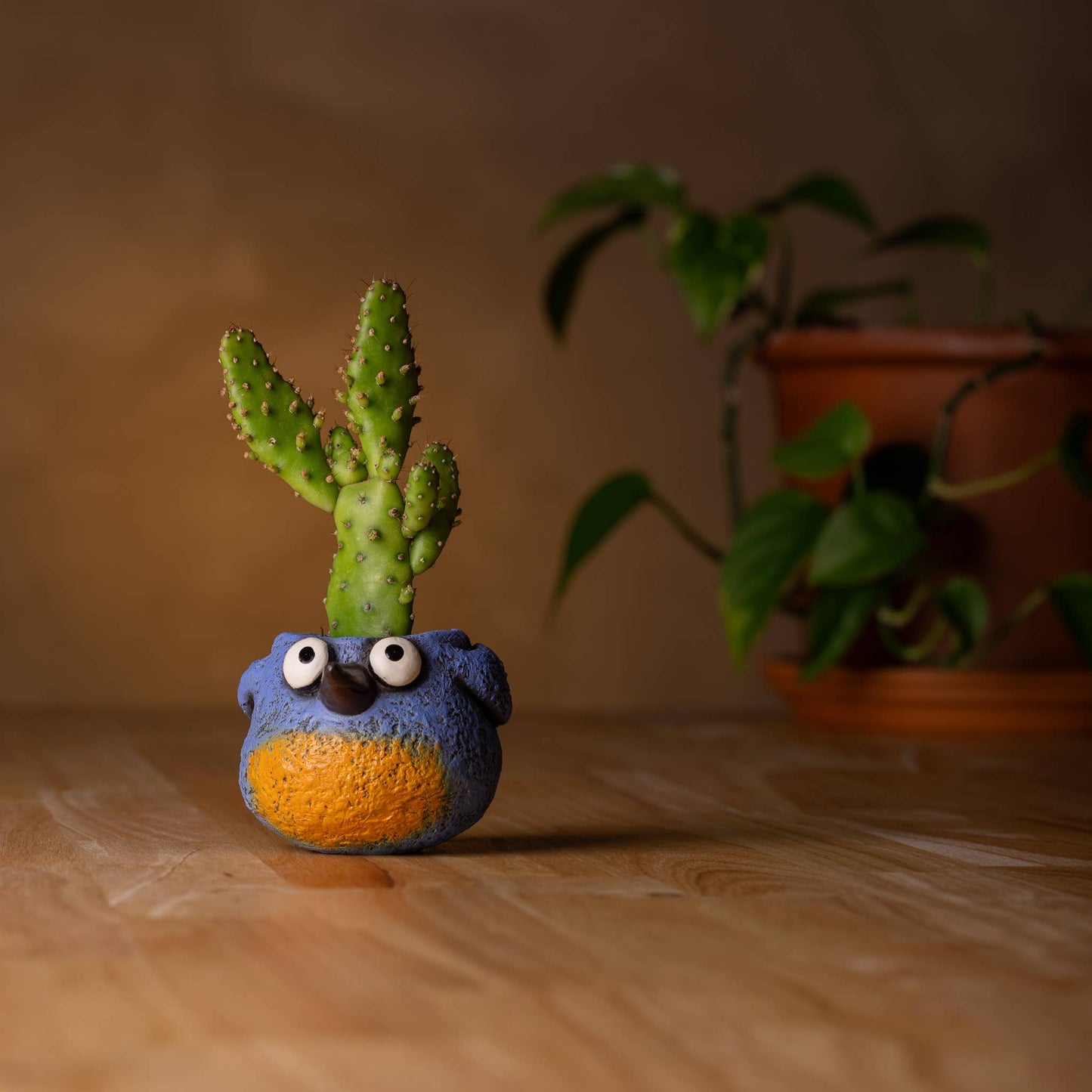 Baby Blue Winkle Bird Blobhouse® Planter