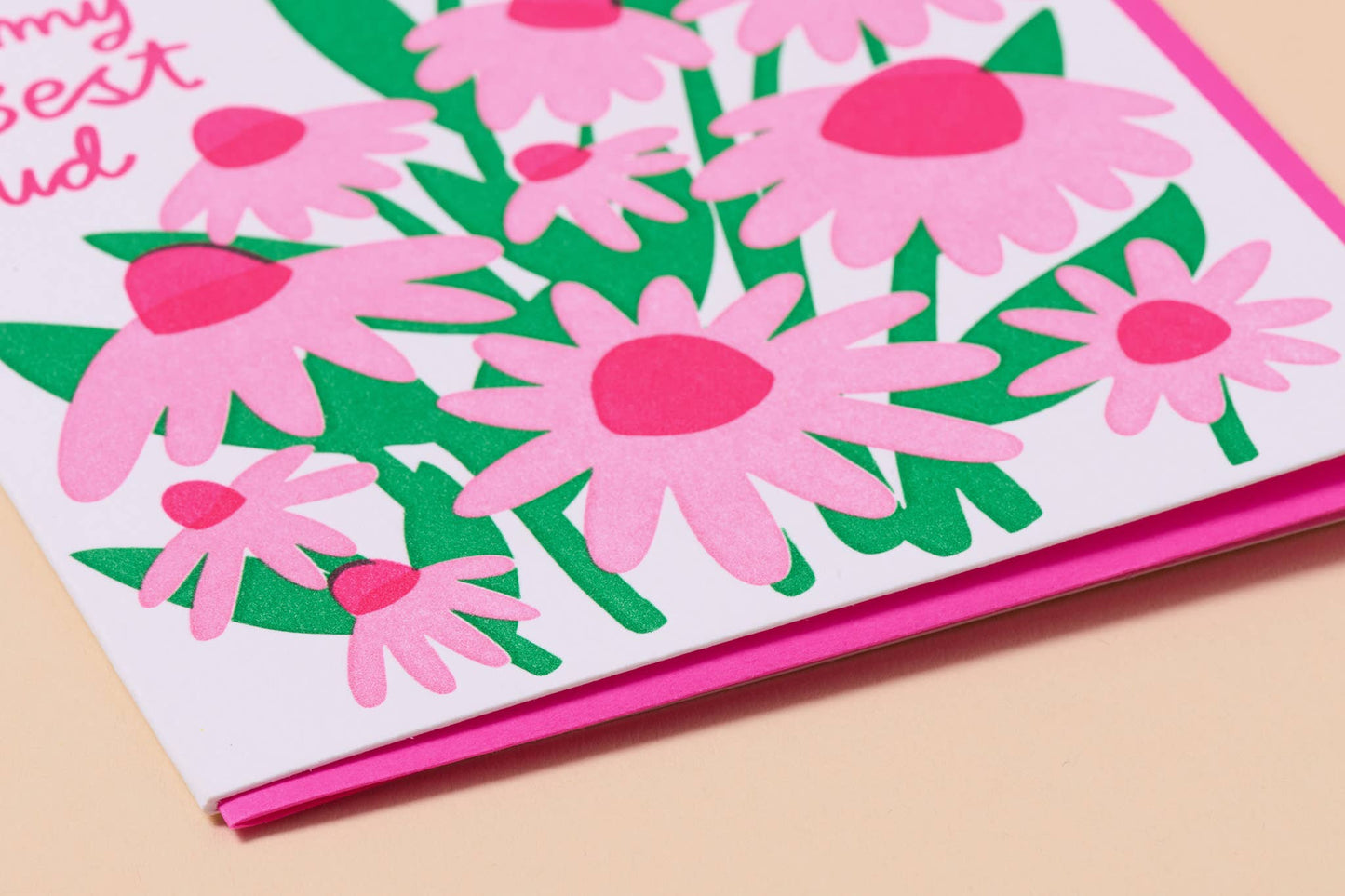 Best Bud Birthday Greeting Card