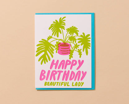 Plant Birthday Greeting Card