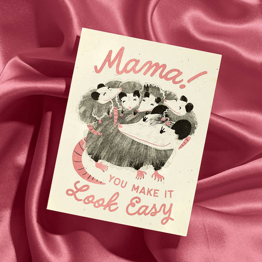 Mama Possum Greeting Card
