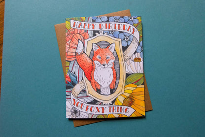 Happy Birthday You Foxy Thing Card