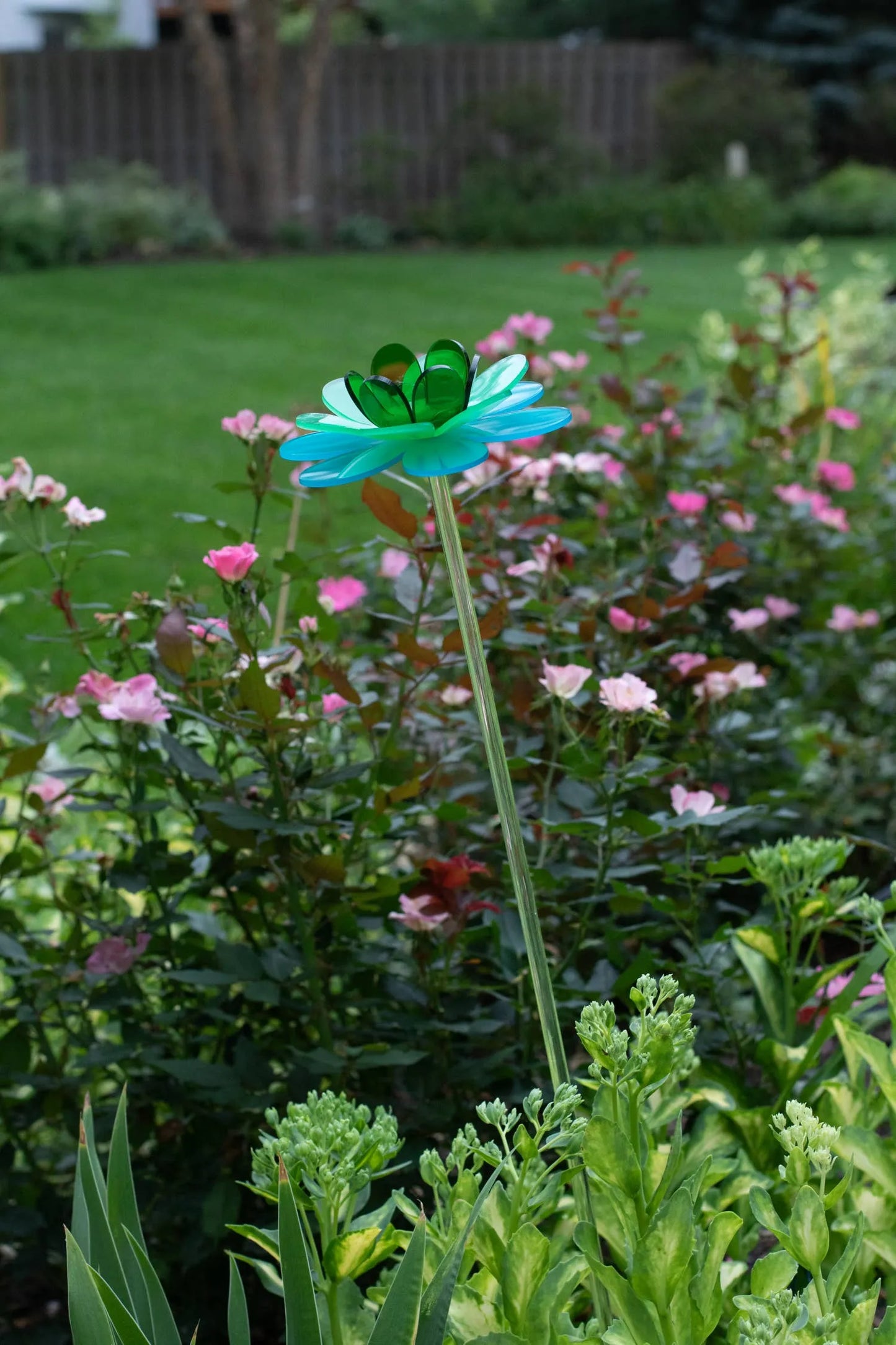 Handmade gift flower stake - Ocean Lotus