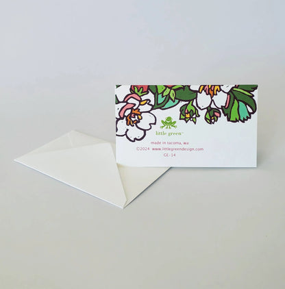 Strawberry & Blueberry Mini Note Card Set of 8 Gift Tags